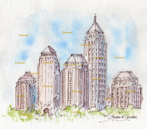 Рисование высоток