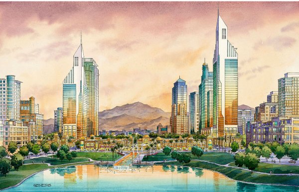 Небоскребы иллюстрация