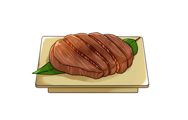 Стейк нарисованный