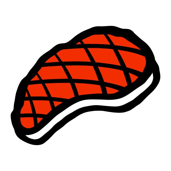 Мясо стейк вектор