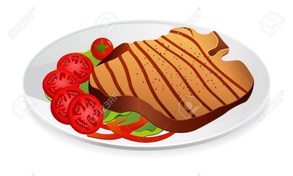 Кусок мяса мультяшный