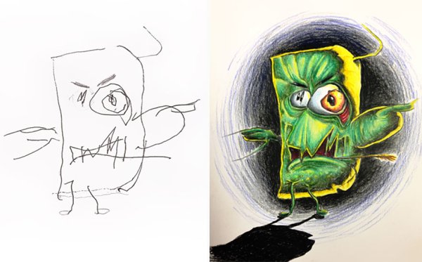 Уродские рисунки детей