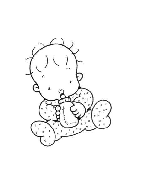 Раскраски для новорожденных