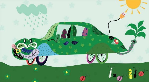 Экологически чистый транспорт рисунки детей