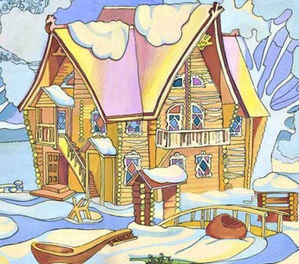 Терем Снегурочки в Костроме рисунок