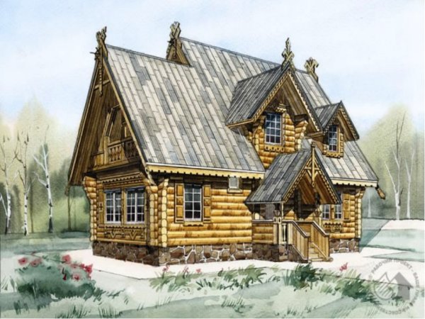 Срубные избы древней Руси