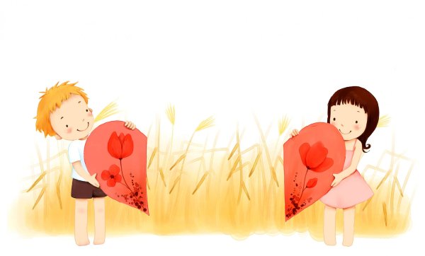 Любовь детские картинки