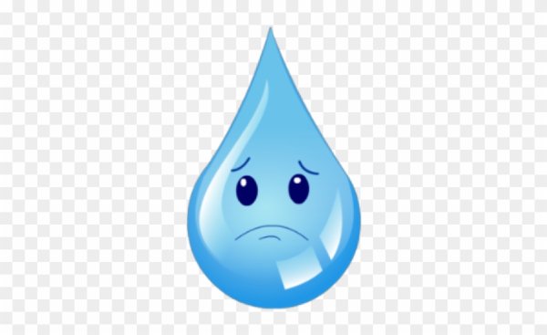 Капля воды мультяшная