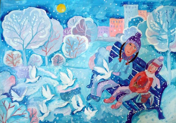 Композиция на тему зима