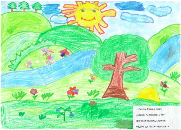 Рисунок моя Родина