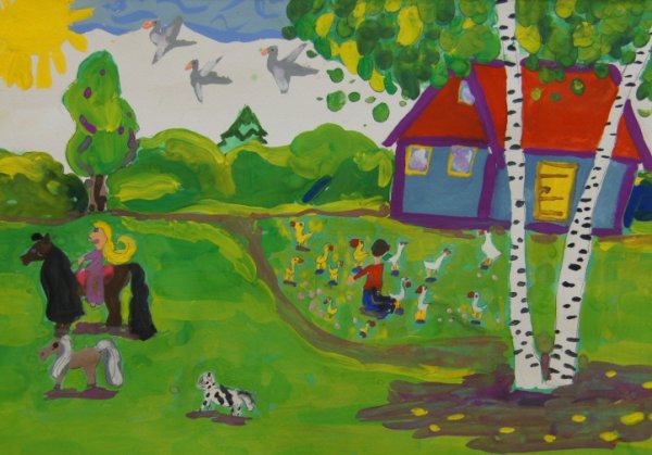 Рисование на тему Россия