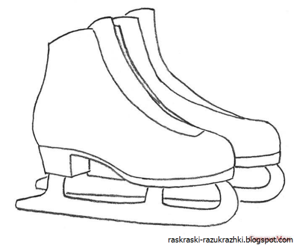 Коньки трафарет