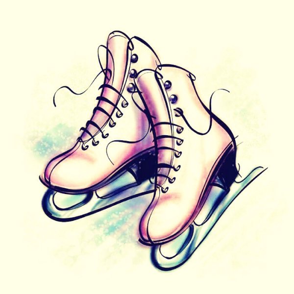 Коньки раскраска