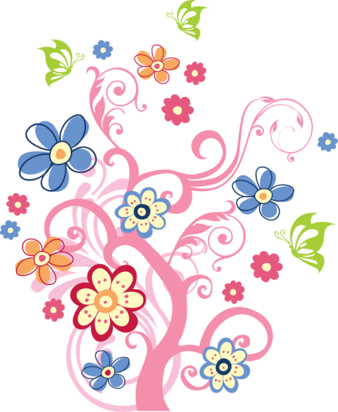 Цветочный орнамент для детей