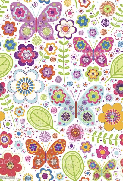 Цветная бумага с узорами