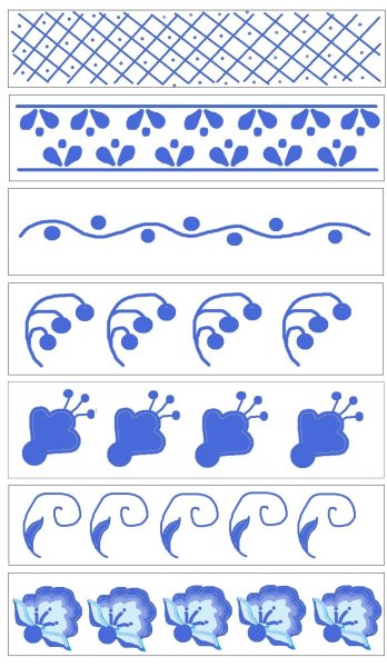 Гжельская роспись элементы росписи для детей