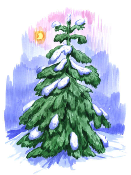 Зимняя елка для детей