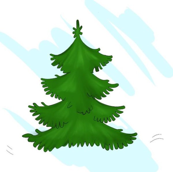 Рисование Новогодняя елка