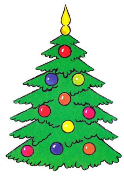 Рисование ёлка для малышей