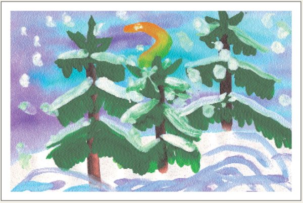 Рисование ели в старшей группе