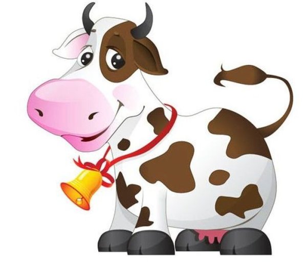 Корова мультяшная