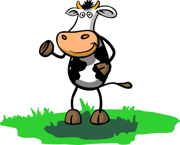 Бычок трафарет