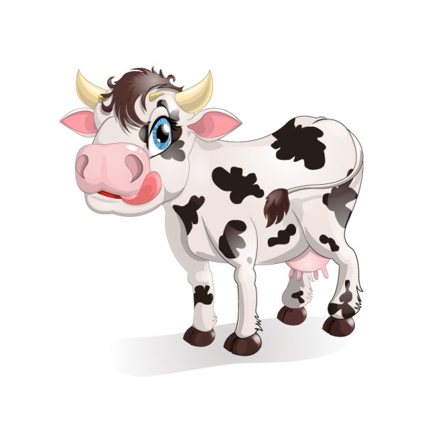 Корова рисунок карандашом