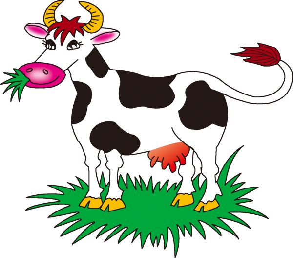 Корова для раскрашивания детям