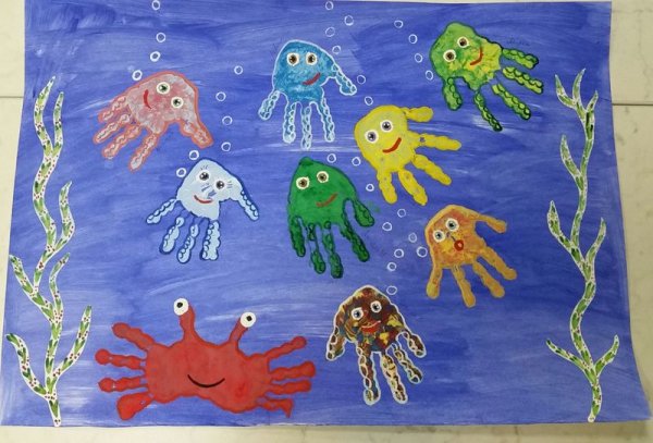 Коллективный рисунок в детском саду