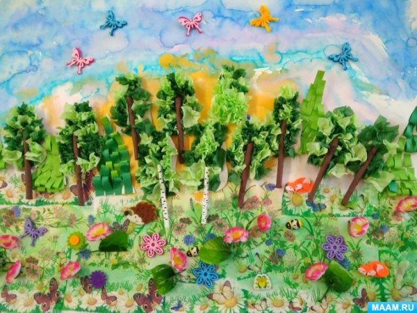 Аппликация на тему мир