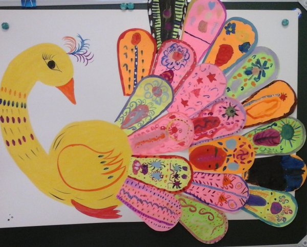 Коллективная работа с детьми ко Дню матери