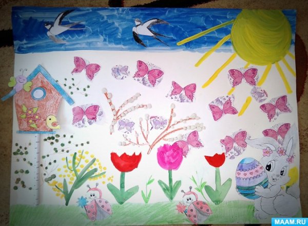 Коллективное рисование в детском саду