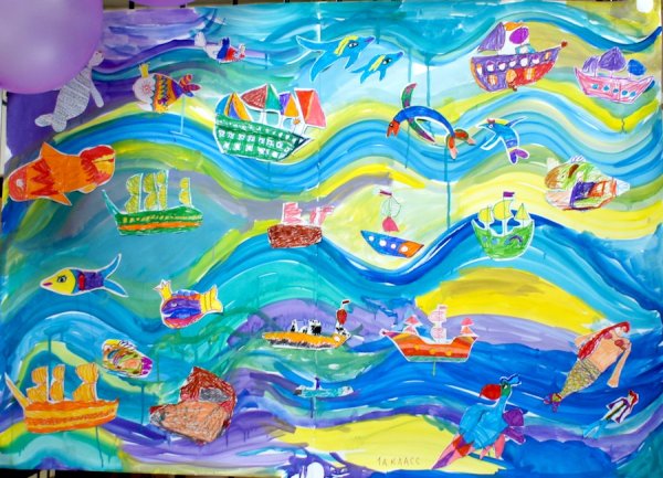 Коллективная работа осень в старшей группе