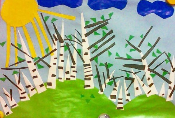 Аппликации космос в детском саду