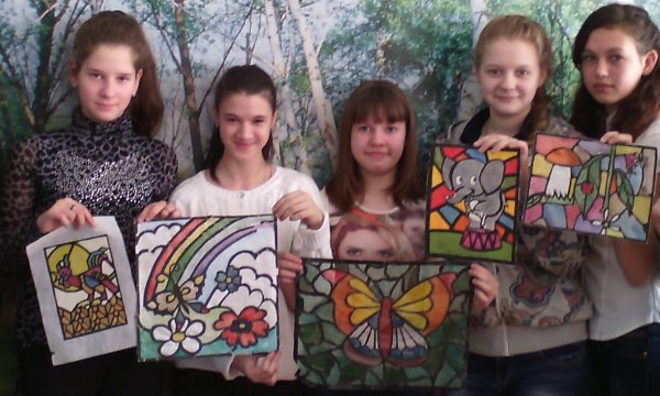 Аппликация на ватмане