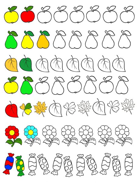 Логический ряд для дошкольников