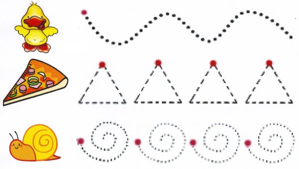 Графические навыки для детей 3-4 лет