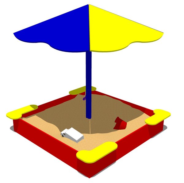 Игровой модуль песочница грибочек