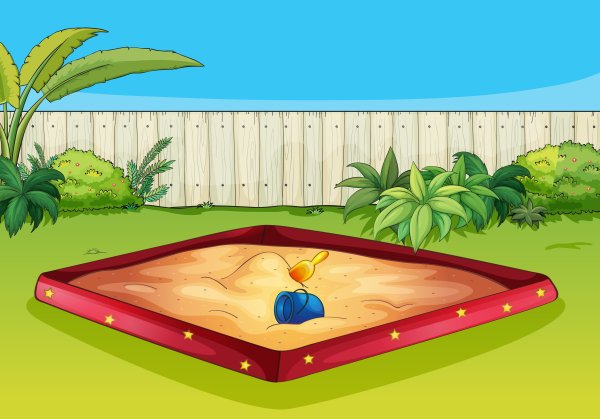 Песочница вектор