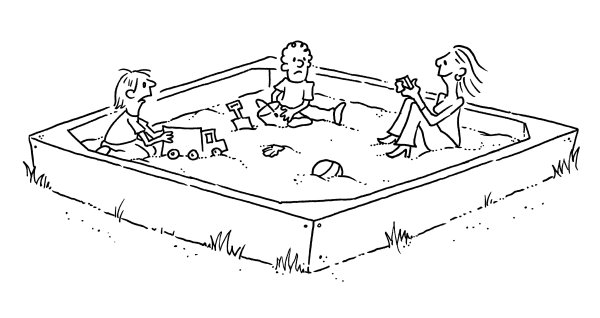 Песочница раскраска для детей