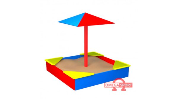 Песочница на белом фоне