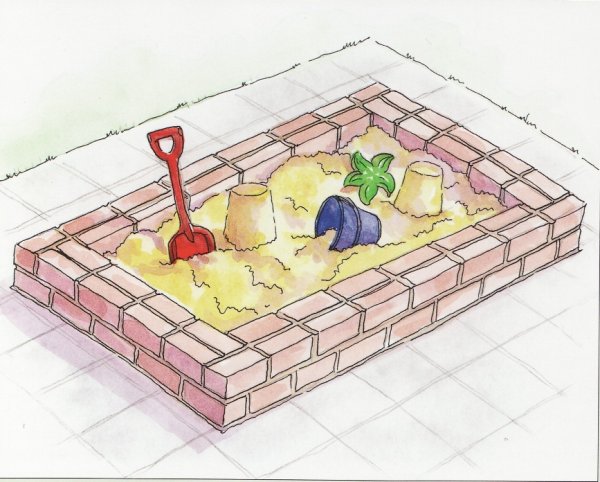 Нарисовать песочницу