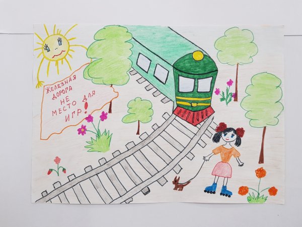 Рисование железная дорога