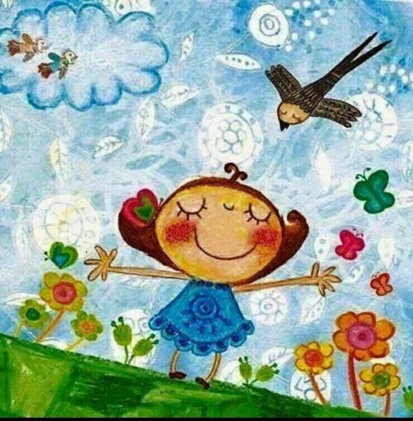 Добрые солнечные иллюстрации