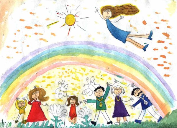 Рисунок на тему счастье