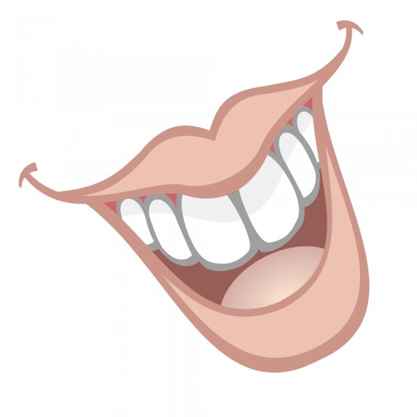 Веселый рот мультяшный