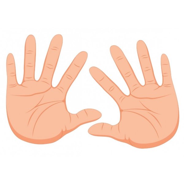 Ладони мультяшные