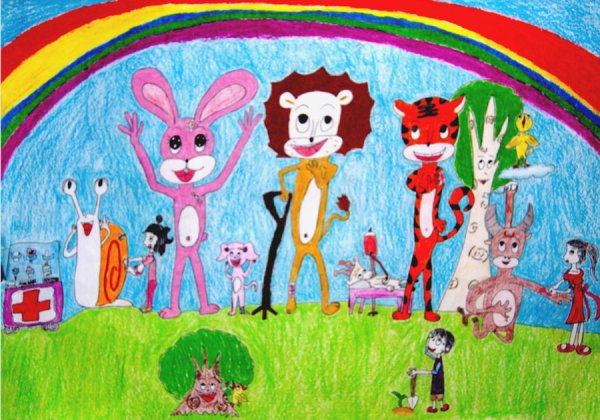 Рисунки детей на разные темы