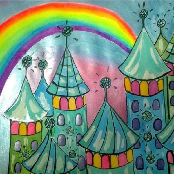 Разноцветный сказочный город