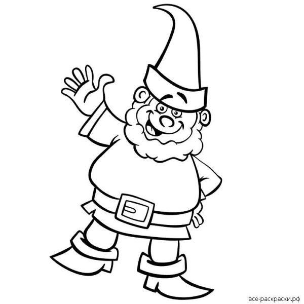 Рисунок гнома карандашом
